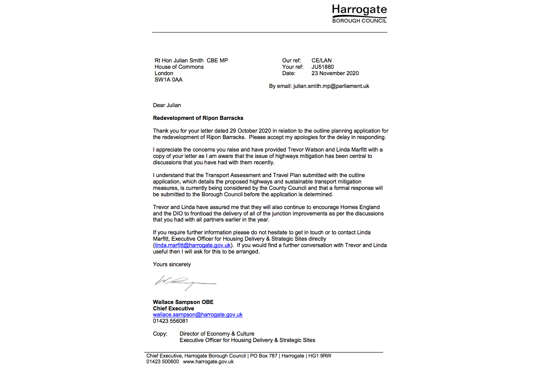 Harrogate Borough Council Response - Ripon Barracks Update November ...