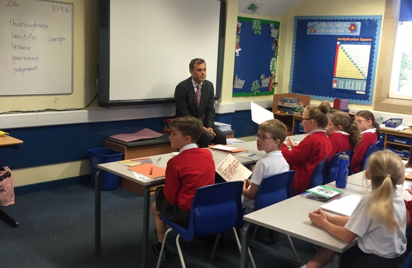 Julian Smith MP at Baldersby St James school