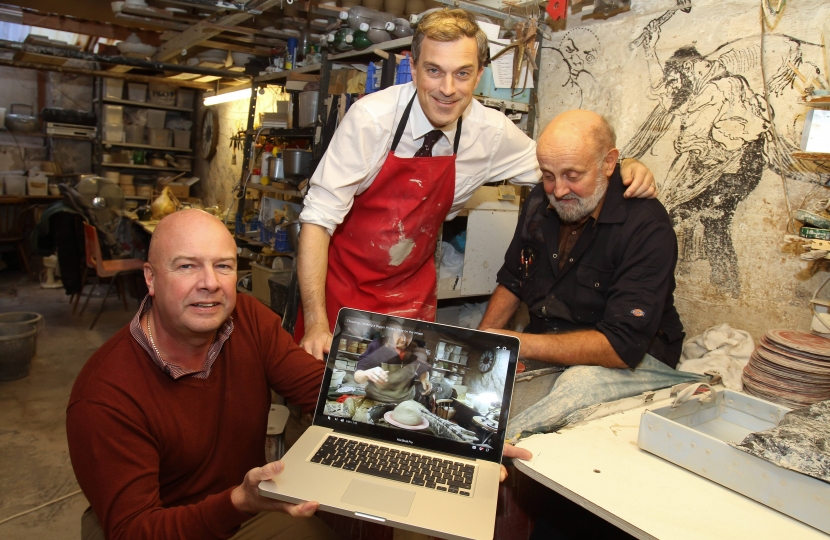 Julian Smith MP at Ingleton Pottery