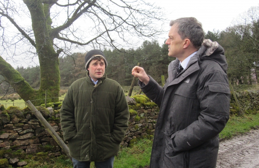 Julian Smith MP at Humberstone Farm