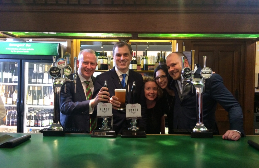 Julian Smith MP and Toast Ale