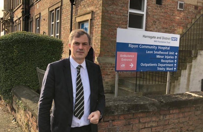 Julian Smith CBE MP at Harrogate and District NHS 