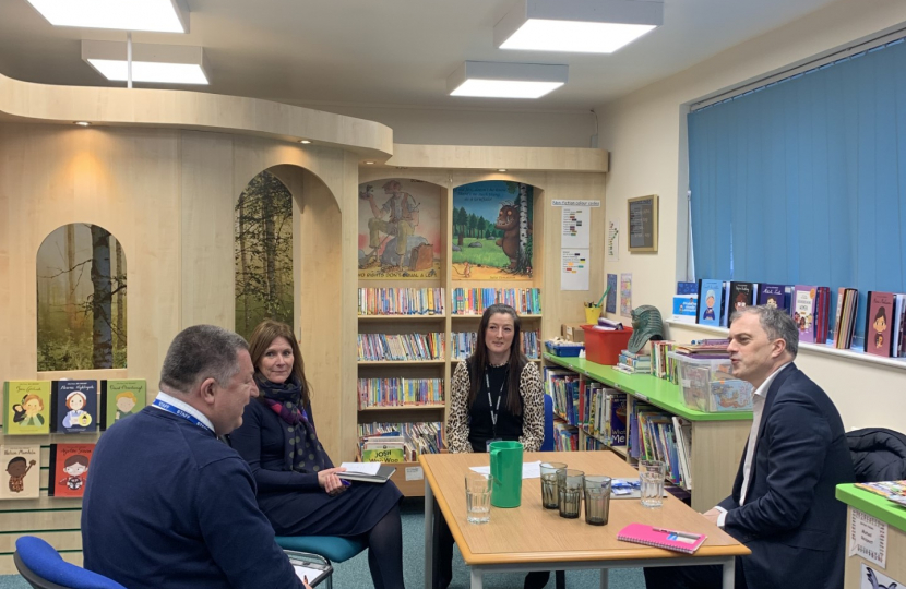 Julian visiting Bradleys Both Community Primary School