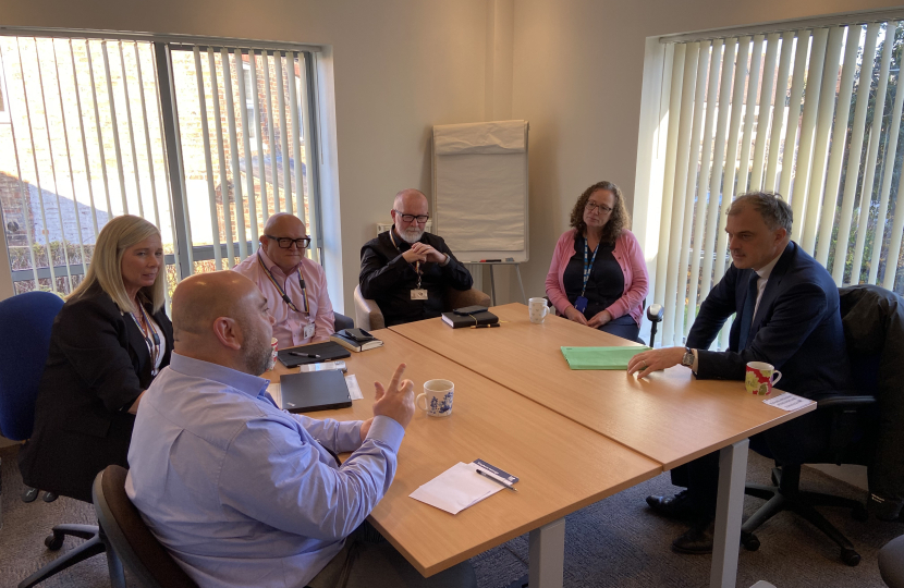 Julian Smith MP at the Orchards Unit in Ripon