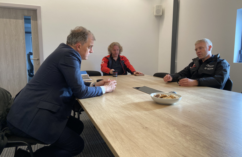 Julian Smith MP meeting with Cllr Staveley and Mr Mounsey