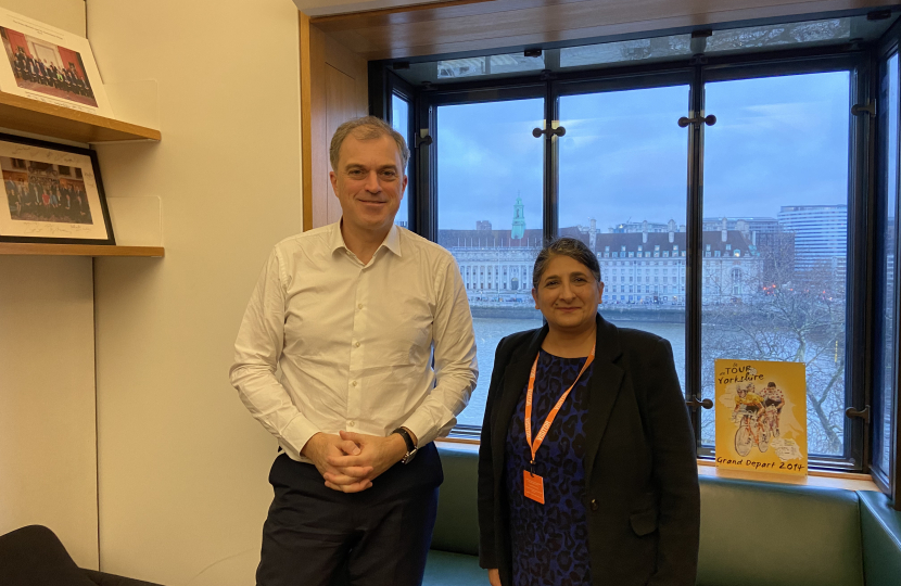 Julian Smith MP with Anita Lall, Principal and CEO of Craven College