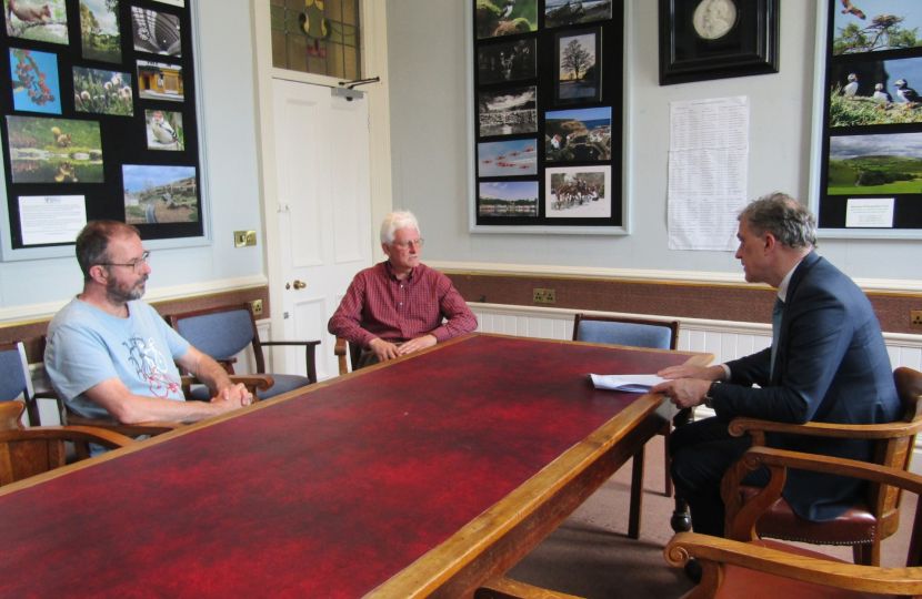 Julian at Masham Town Hall