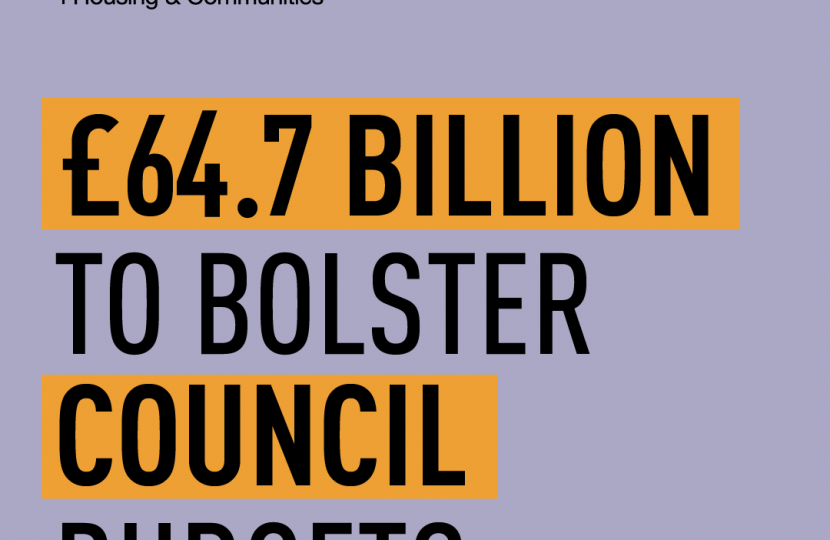 £64.7 billion to bolster council budgets