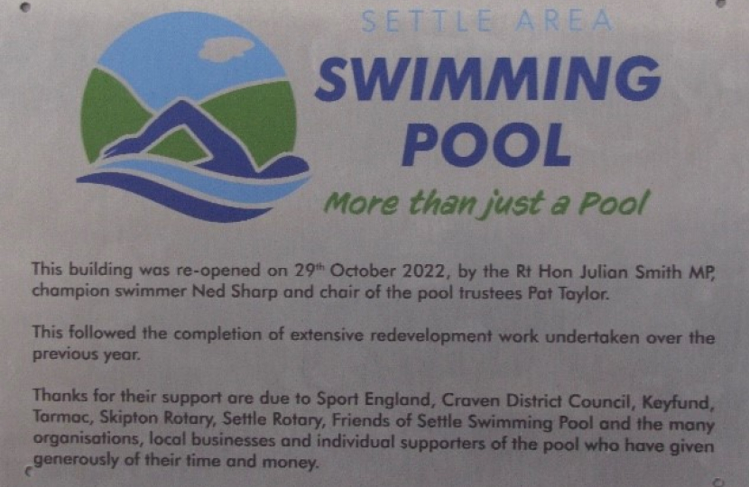 Settle Area Pool Opening