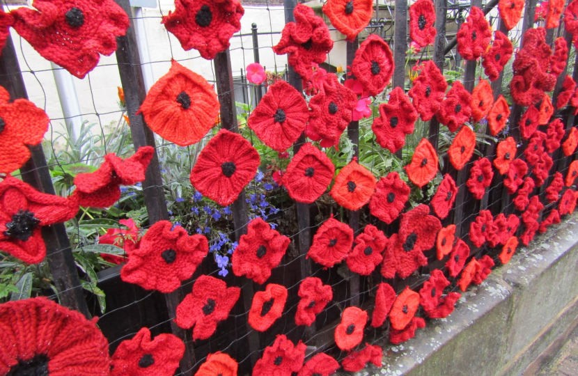 Remembrance poppies