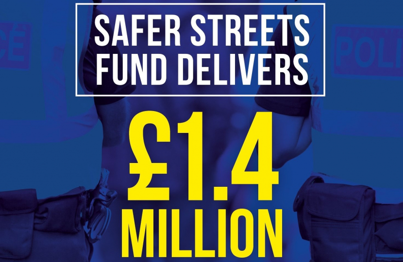 Safer Streets Fund delivers £1.4 million policing boost