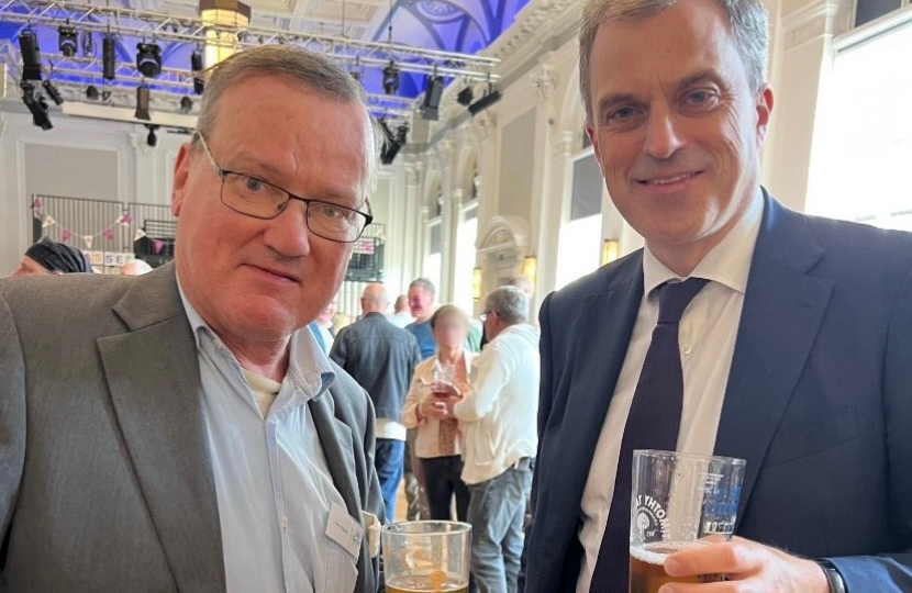 Julian with Tony at the Skipton Beer Festival