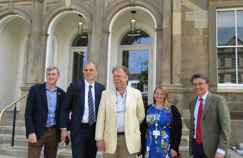 Julian pictured visiting Skipton Town Hall previously