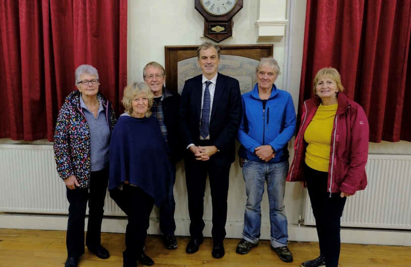 Julian visits village hall