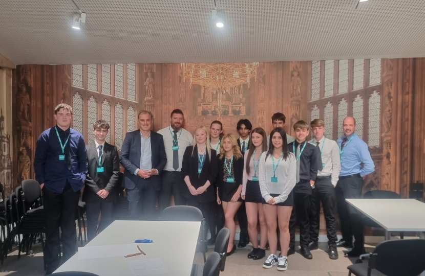 Julian with Upper Wharfedale School (group photo)