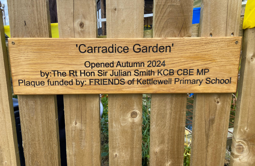 Carradice garden plaque