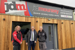 Julian Smith MP with Cllr David Staveley (left) and Jonathan Mounsey (right)