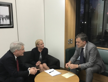 Julian Smith MP and Andrew Jones MP meet with Amanda Bloor