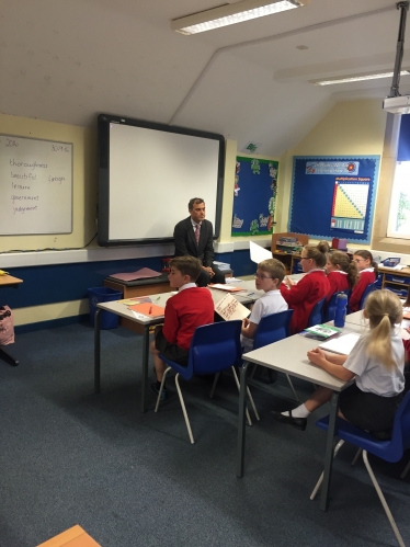 Julian Smith MP at Baldersby St James school