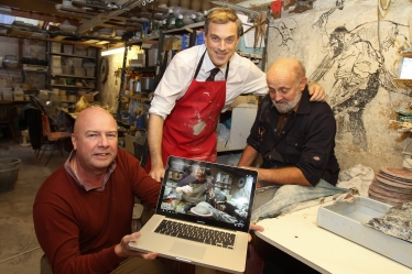 Julian Smith MP at Ingleton Pottery