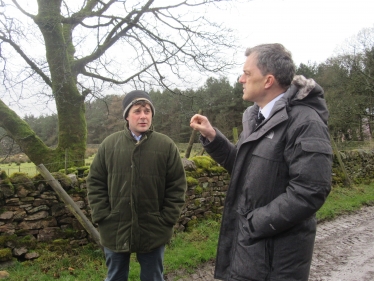 Julian Smith MP at Humberstone Farm