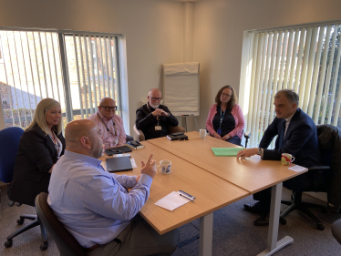 Julian Smith MP meeting with Brent Kilmurray and TEWV team