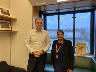 Julian Smith MP with Anita Lall, Principal and CEO of Craven College