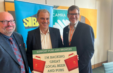 Julian with CAMRA representatives