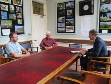 Julian at Masham Town Hall