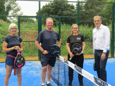 Julian visits Ripon Tennis Centre