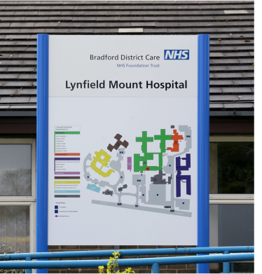 Lynfield Mount Hospital sign