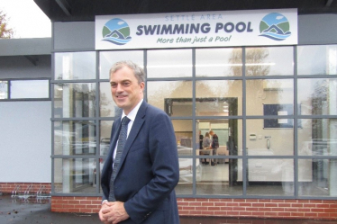 Julian outside Settle Area Pool