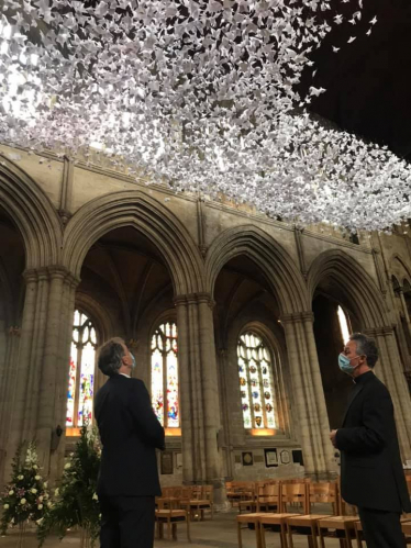 Julian visiting Ripon cathedral