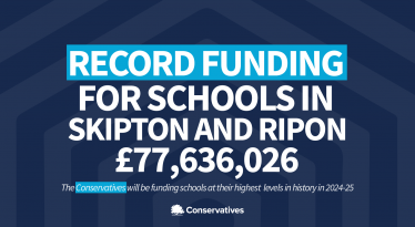 £77.6 million for Skipton and Ripon schools