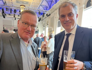 Julian with Tony at the Skipton Beer Festival