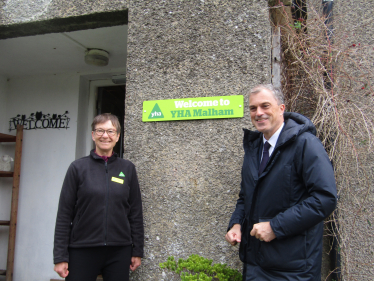 Julian meets with YHA Chair, Margaret Hart